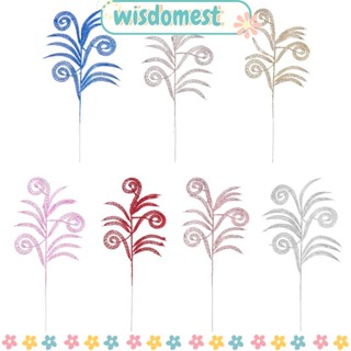 Wisdomest ใบไม้ปลอม สีทอง สําหรับตกแต่งต้นคริสต์มาส งานแต่งงาน
