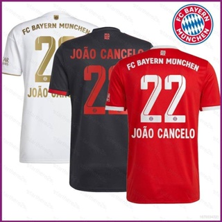 เสื้อยืดกีฬาแขนสั้น ลายทีมชาติฟุตบอล Bayern Munchen Jersey Home Away Ccancelo NP2 2022-2023 พลัสไซซ์ PN2