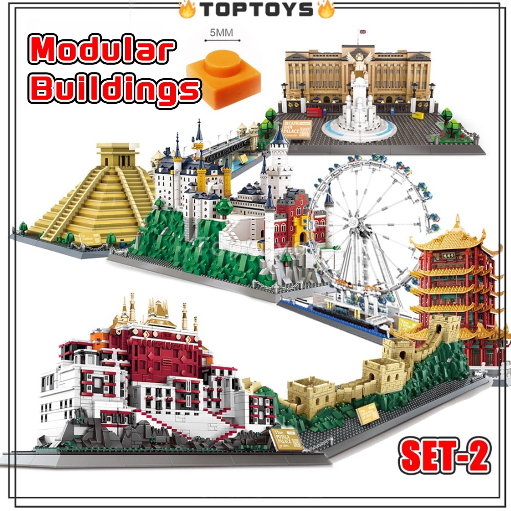 [TOPTOYS] Architecture Series บล็อกตัวต่อ หอไอเฟล ปารีส ทาวเวอร์บริดจ์ หอไอเฟล อาคารโมดูลาร์ SET2 สถาปัตยกรรมที่มีชื่อเสียงระดับโลก ของเล่นสําหรับเด็กผู้ชาย