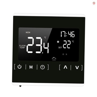 Smart LCD Touchscreen Thermostat for Home Programmable Electric Floor Heating System - Efficient Temperature Control for Comfortable Living