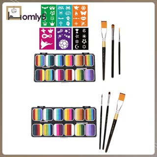 [Homyl5] ชุดพาเลทสีเพ้นท์ร่างกาย สีสันสดใส สําหรับปาร์ตี้ฮาโลวีน