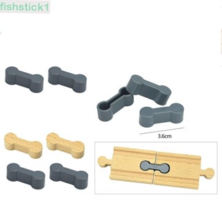 Fishstick1 ชุดรางรถไฟไม้ ของเล่นเชื่อมต่อ 5 ชิ้น