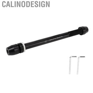 Calinodesign Bike Trainer Thru Axle 2 Section Design Shaft Easy Installation Aluminum Alloy High Strength for 142 To 148mm Hub