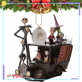 Yew จี้กระจกมองหลังอะคริลิค รูปการ์ตูน The Nightmare Before Christmas สําหรับแขวนตกแต่งต้นคริสต์มาส รถยนต์