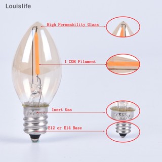 Llph E14/E12 C7 หลอดไฟ LED 0.5W หลอดไฟ LED โคมไฟระย้า หลอดไฟเอดิสัน LED LLP