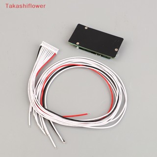 (Takashiflower) แผ่นบอร์ดโมดูลลิเธียม ป้องกันไฟฟ้าลัดวงจร BMS 10S 36V 15A Common/SPLIT Port Li-ion Lipolymer 18650