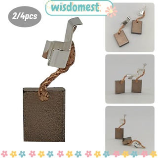 Wisdomest เครื่องมือสว่านโรตารี่ แปรงคาร์บอน ขนาดเล็ก 2/4 ชิ้น