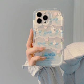 Yiki|เคสโทรศัพท์มือถือแบบนิ่ม TPU ลายกระต่ายน่ารัก สีฟ้า สําหรับ Huawei Honor X9A X9 X8 X7 X5 X40 X20 X10 X30i X30 X50i X40 GT