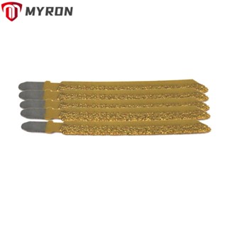 Myron ใบเลื่อยตัดเพชร เซรามิค เหล็ก สีเงิน ทอง 4 นิ้ว แบบพกพา สําหรับคนงาน 5 ชิ้น