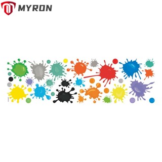 Myron สติกเกอร์ PVC ลายหมึก หลากสี สําหรับตกแต่งผนังห้องเรียน