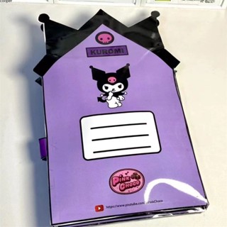 【ในการจัดส่ง】Diy Quiet Bookของเล่นทำมือเพื่อการศึกษาSanrio Kuromi Quiet Book KuromiและMelodyร้านอาหารหนังสือเกมทำมือสำหรับเด็ก