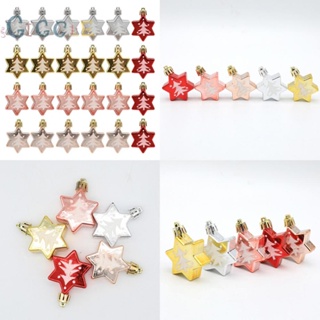 ⭐NEW ⭐5pcs Glitter Star Pendant Christmas Tree Decoration Hanging Ornaments Home Decor