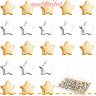 Suchenhd ลูกปัดพลาสติก รูปดาวห้าแฉก แฮนด์เมด DIY อุปกรณ์เสริม