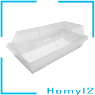 [HOMYL2] กล่องบรรจุภัณฑ์ แบบพกพา พร้อมฝาปิดใส สําหรับใส่อาหาร คุกกี้ เค้ก สตรอเบอร์รี่ 50 ชิ้น