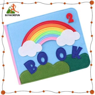 [Buymorefun] หนังสือผ้า Montessori เสริมการเรียนรู้เด็กก่อนวัยเรียน