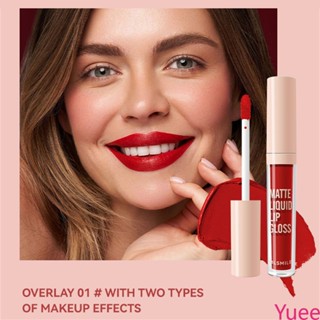 ใหม่ยาวนานไม่ซีดจางลิปสติก Non-stick Cup Matte Non-makeup Liquid ลิปสติก Lip Glaze แต่งหน้า Velvet Matte lip Glaze yuee