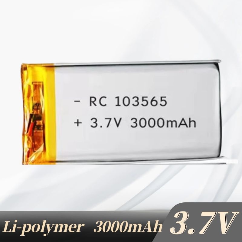 3.7V 3000mAh 103565 Lithium polymer Rechargeable Battery For Tablet  mobile power chargingGPS PSP PA