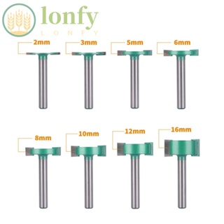 Lonfy ดอกกัดมิลลิ่ง ขอบสองด้าน รูปตัว T 8 มม. คุณภาพสูง|เครื่องมืองานไม้