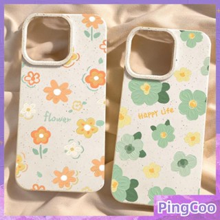 Pingcoo - เข้ากันได้สำหรับ เคส iphone 11 เคสไอโฟน เคสไอโฟน11 กรณีเป็นมิตรกับสิ่งแวดล้อมย่อยสลายได้สีขาวนุ่มเคสกันกระแทกกล้องที่เรียบง่ายสีส้มสีเขียวดอกไม้เข้ากันได้กับ iPhone 15 14 PRO MAX 13 PRO MAX 12 PRO MAX XR XS 7 8 PLUS