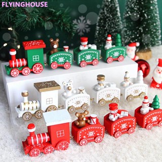 รถไฟพลาสติก Merry Christmas สําหรับตกแต่งบ้าน 2024 Noel Natal Navidad