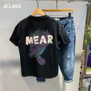 Acland เสื้อยืดผู้ชาย ผู้ชายเสื้อเชิ้ต เสื้อยืด ผ้านุ่ม ใส่สบาย ไม่หด ไม่ต้องรีด MTX2390KHR 37Z230912