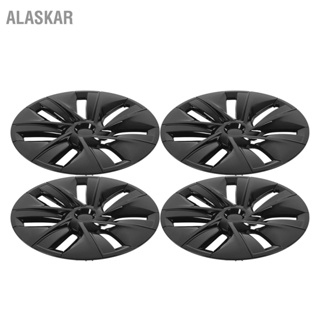 ALASKAR 4PCS 19inล้อHubcap Glossy Black Anti Scratch StylishสำหรับTeslaรุ่นY 2020 ถึง 2023