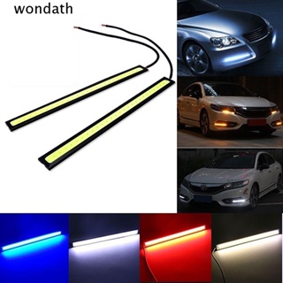 Wonda แถบไฟ LED 12V 0.2A 7 สี กันน้ํา อุปกรณ์เสริม สําหรับติดตกแต่งภายในรถยนต์ รถตู้ เรือ 2 ชิ้น