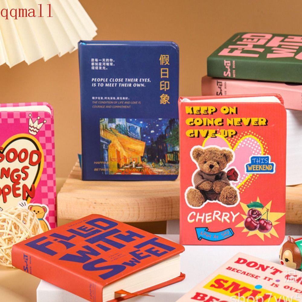 Qqmall สมุดโน้ตไดอารี่ ขนาด A7 96 แผ่น