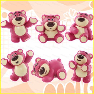 Yyds โมเดลฟิกเกอร์ Toy Story Lotso สตรอเบอร์รี่ หมี ของเล่นสําหรับเด็ก ตกแต่งบ้าน เก็บสะสม 6 ชิ้น