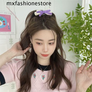 Mxfashione กิ๊บติดผม โบว์สองชั้น สีแคนดี้ สไตล์เกาหลี น่ารัก สําหรับเด็ก ปาร์ตี้