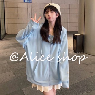 Alice เสื้อกันหนาว เสื้อฮู้ด ทนทาน INS ทันสมัย ง่ายๆ WJK2390PKM37Z230913