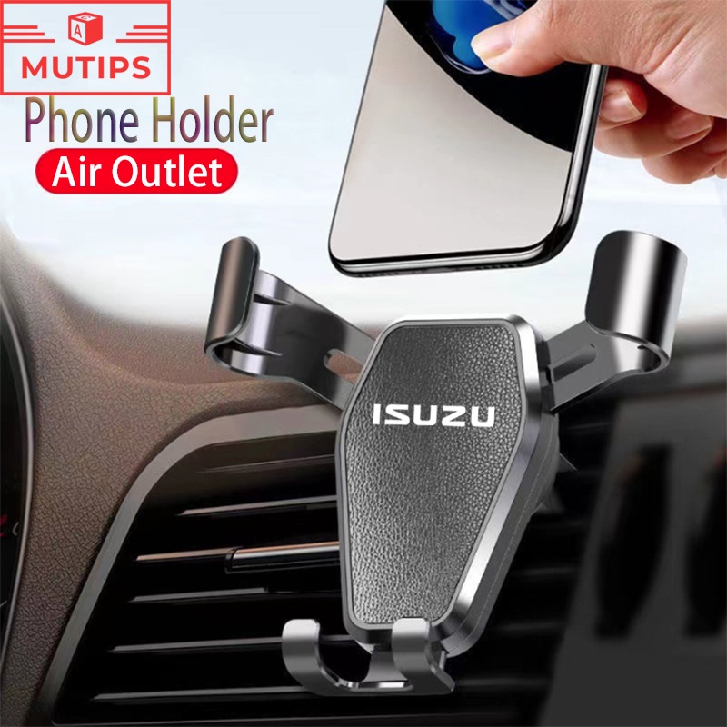 Isuzu สําหรับรถยนต์ ช่องระบายอากาศ ขาตั้งโทรศัพท์มือถือ GPS แรงโน้มถ่วง ปรับขนาดอัตโนมัติ Dmax Mux Trooper MU7 TFR Crosswind Panther Elf Traga Panther Sportivo