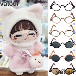 Valour แว่นตาตุ๊กตา กรอบกลม น่ารัก ขนาดเล็ก 10 สี อุปกรณ์เสริม