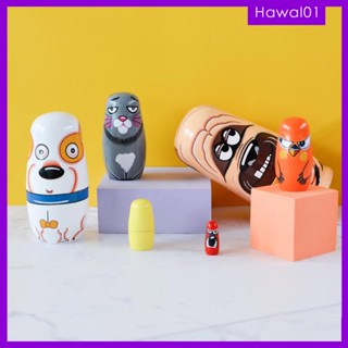 [Hawal] ตุ๊กตาการ์ตูนรัสเซีย Matryoshka 6 ชิ้น