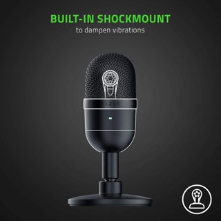 ไมโครโฟนคอนเดนเซอร์ Razer Seiren Mini USB สําหรับสตรีมมิ่งและเล่นเกมบนพีซี - คุณภาพการบันทึกระดับมืออาชีพ - รูปแบบปิ๊กอัพ Supercardioid ที่แม่นยํา