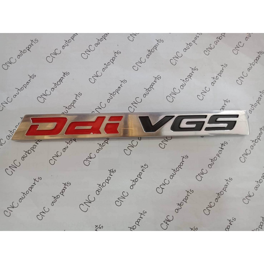 ตัวหนังสือติดฝาท้าย รถ DMAX ALL NEW คำว่า Ddi VGS