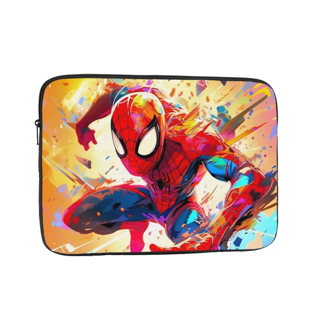 Marvel Spider Man กระเป๋าแล็ปท็อป 10-17 นิ้วกระเป๋าแล็ปท็อปกันกระแทกแบบพกพาปลอกป้องกันแล็ปท็อป