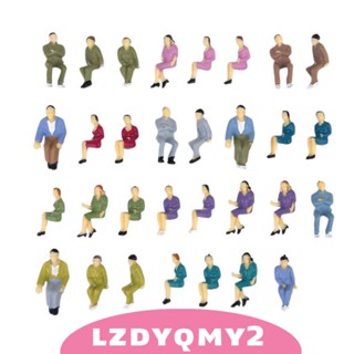 [Lzdyqmy2] โมเดลฟิกเกอร์ผู้โดยสารรถไฟ สเกล O 1:50 50 ชิ้น