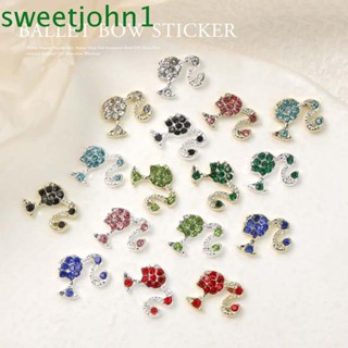 Sweetjohn เครื่องประดับตกแต่งเล็บ ลายการ์ตูนบาร์บี้ หางม้า เด็กผู้หญิง สําหรับตกแต่งเล็บ DIY 5 ชิ้น ต่อชุด