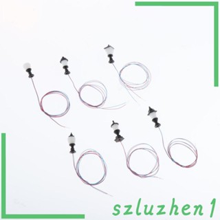 [Szluzhen1] โคมไฟถนน Led สเกล HO 1:100 ขนาด 1.3 ซม. สําหรับโมเดลรถไฟ 10 ชิ้น