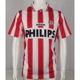 เสื้อกีฬาแขนสั้นลําลอง ลายทีมชาติฟุตบอล Eindhoven 94-95 PSV คุณภาพสูง สไตล์วินเทจ