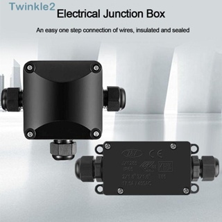 Twinkle กล่องพลาสติก ABS IP68 กันน้ํา 2 ทาง 3 ทาง สําหรับเชื่อมต่อสายเคเบิลไฟฟ้า