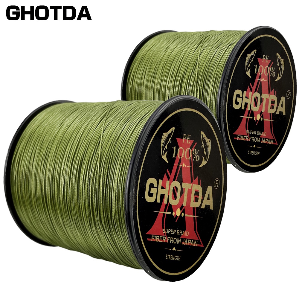 Ghotda Fly Fishing Line 8X PE Multifilament Line Carp Braided Line for Reel Line Trout Line 100M/300