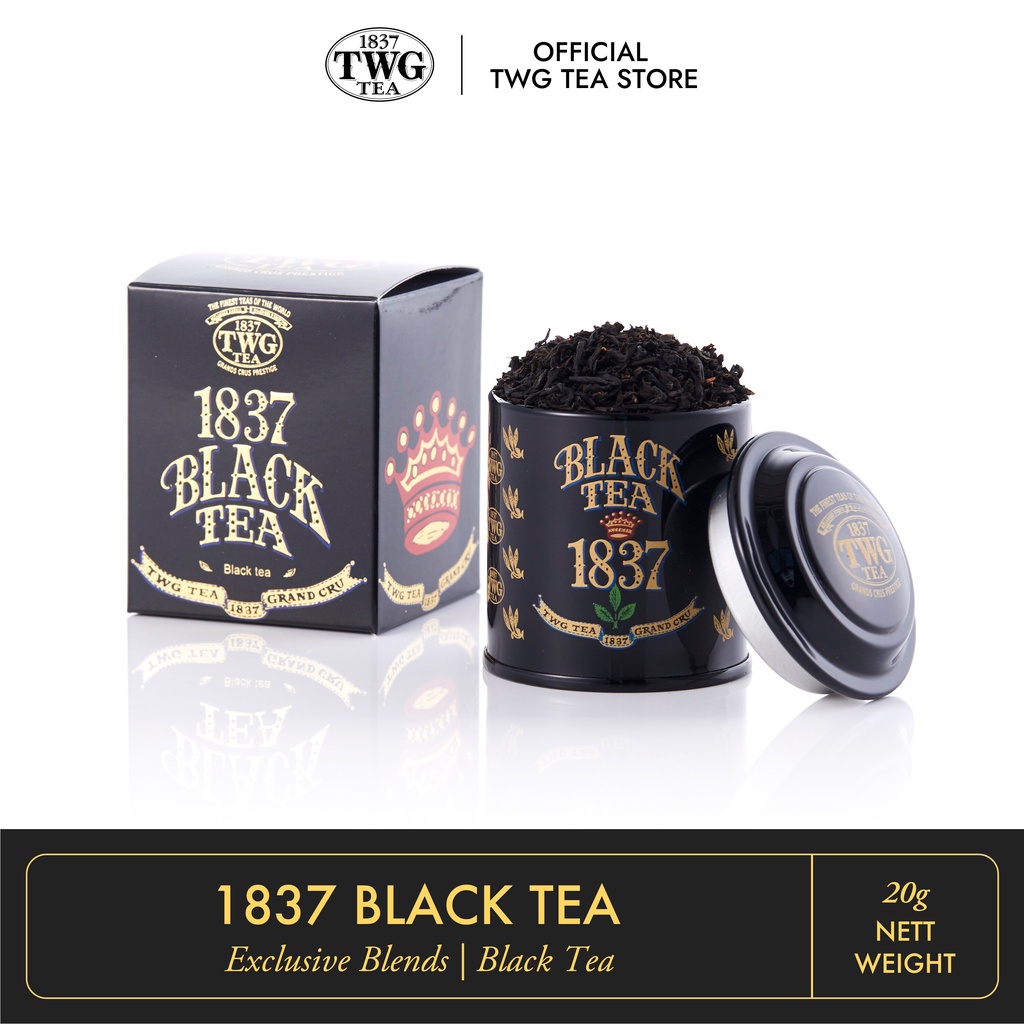 TWG Tea | 1837 Black Tea, Mini Tin Tea, 20g ชาดำ กลิ่นเบอรรี่ คาราเมล 20กรัม