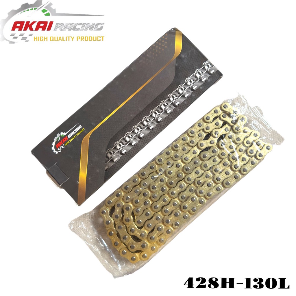Akai Racing Store - โซ่มอเตอร์ไซค์ Sss สีทองนําเข้า คุณภาพสากลสําหรับรถจักรยานยนต์ทั้งหมด