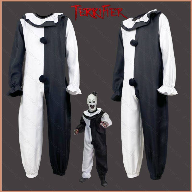 ชุดจั๊มสูทคอสเพลย์ Damien Leqne's Terrifier Clown 23 สําหรับเด็ก และผู้ใหญ่