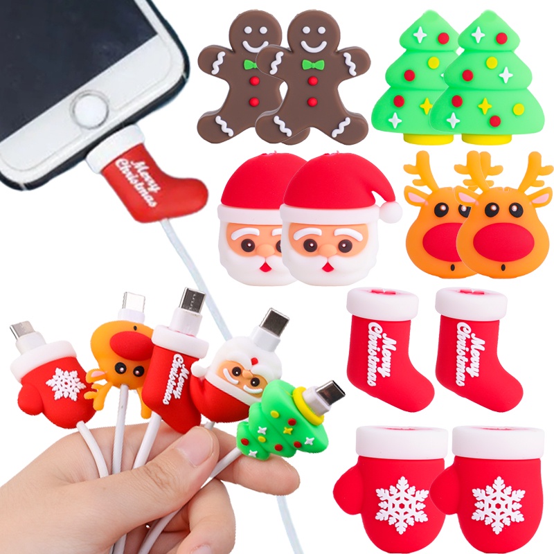 เคสป้องกันสายเคเบิล USB คริสต์มาส