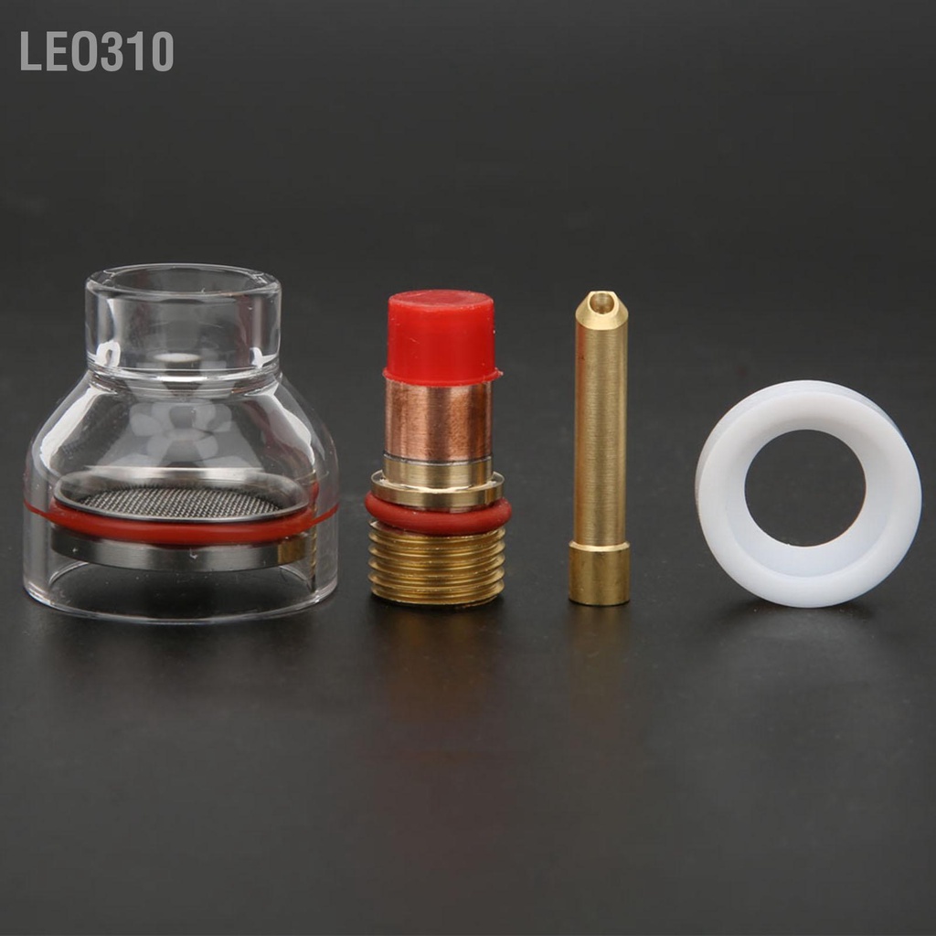 Leo310 อุปกรณ์เสริมชุดไฟฉายเชื่อม WP เลนส์แก๊สไฟฉาย ถ้วยแก้ว Collet สำหรับ WP-17/18/26