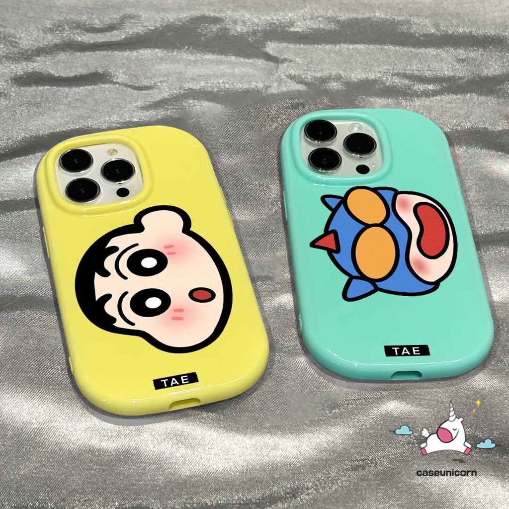 เคสโทรศัพท์มือถือแบบนิ่ม กันกระแทก ลายการ์ตูนชินจัง อุลตร้าแมน สีแคนดี้ แวววาว สําหรับ iPhone XR 13 11 12 7Plus 14 15 Pro Max 7 6s 8 6 Plus XS Max