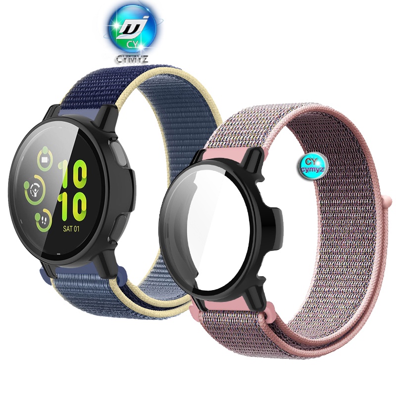 for Garmin Vivoactive 5 สาย สายไนลอน สายรัดข้อมือกีฬา Garmin Vivoactive 5 เคส เกราะป้องกัน Garmin Vivoactive 5 ฟิล์ม